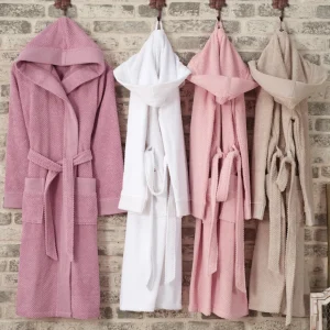 Accappatoio donna in spugna jacquard 500gr t.unitarnrnDisponibile in 2 varianti colori e diverse misure