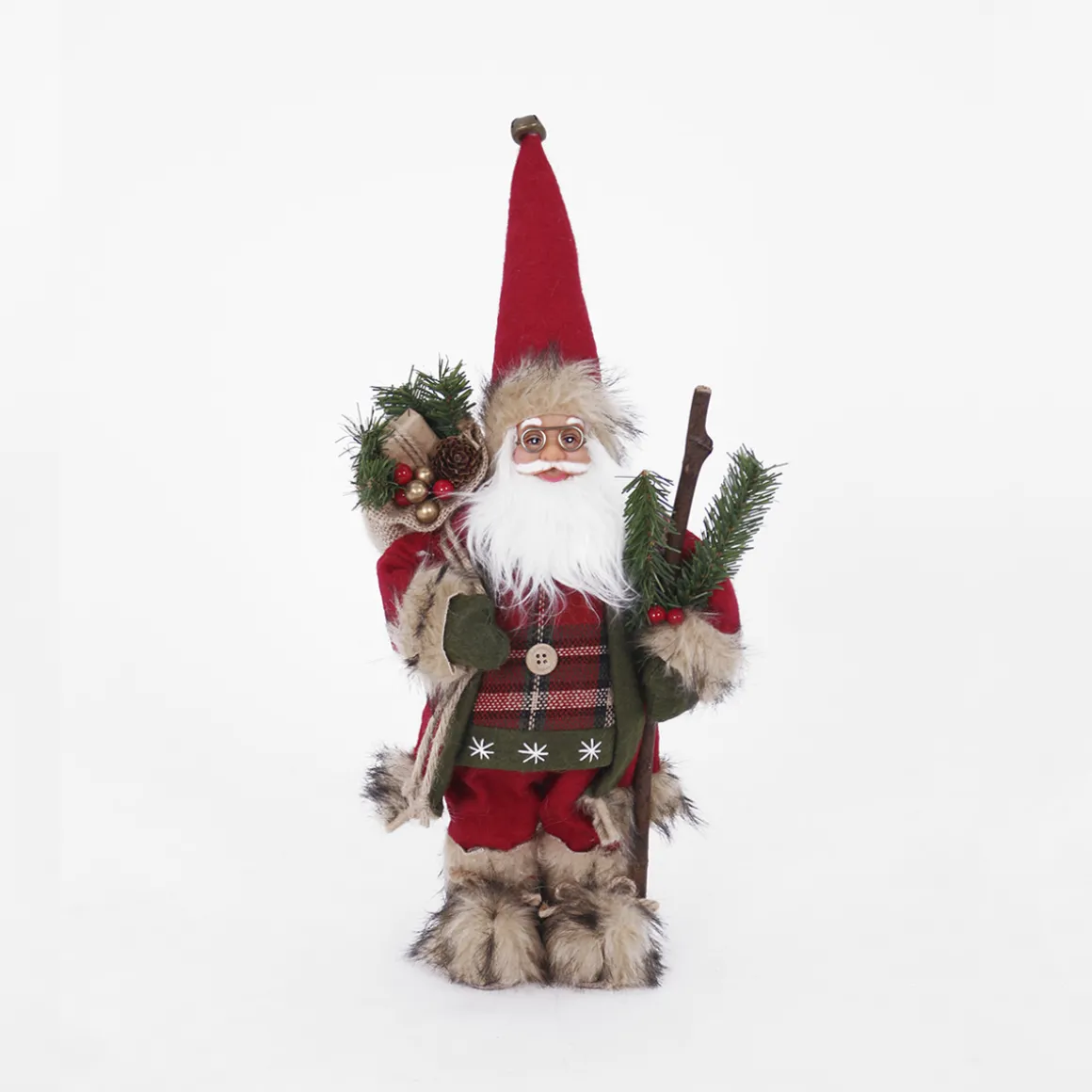 babbo_natale_in_piedi_con_3.webp Babbo Natale in piedi con sacco portadoni, in poliresina.