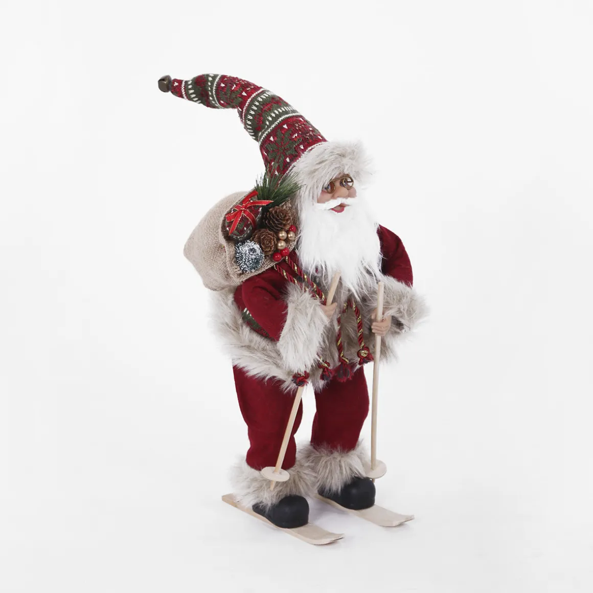 babbo_natale_in_piedi_su__2.webp Babbo Natale in piedi su sci con sacco portadoni, in poliresina.