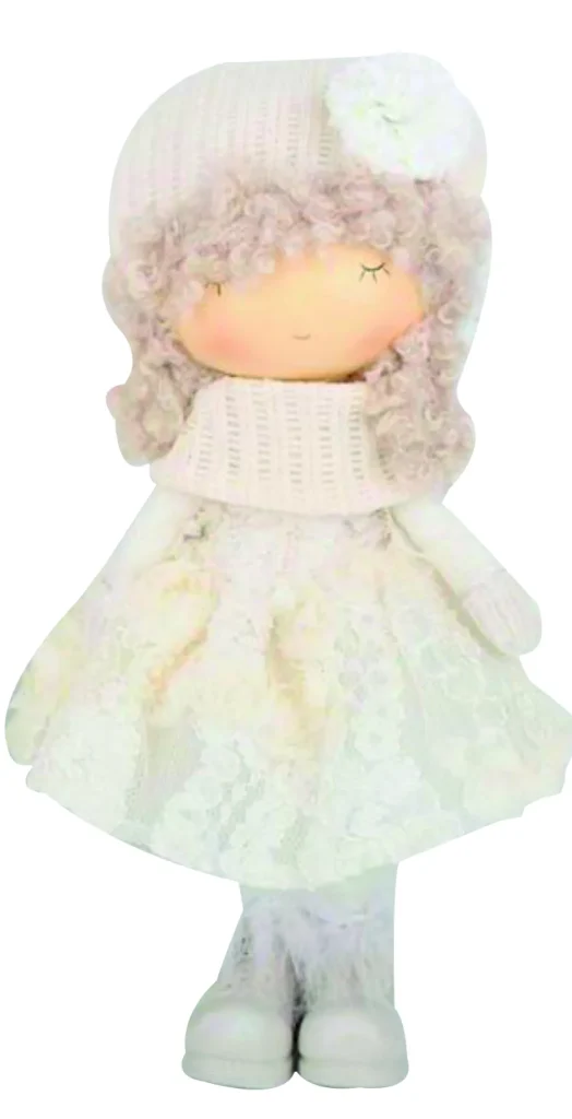 Bambola decorativa in piedi