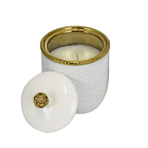 Candela profumata in vaso di ceramica