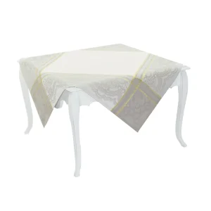 Centrotavola jacquard piazzato con filato lurex disponibile in 2 varianti colore