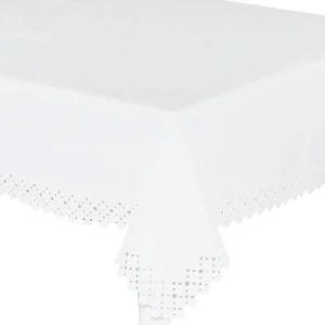 CENTROTAVOLA LINO E COTONE RICAMATO