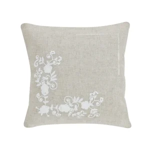 Copricuscino con ricamo orlo a giorno disponibile in 2 varianti di colore