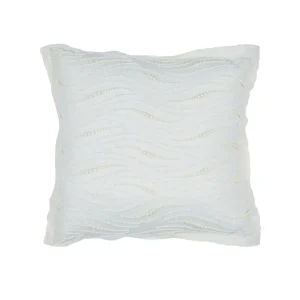 Copricuscino in velluto con con decorazioni affascinanti e perline applicate.