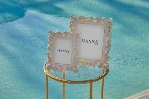 Cornice Portafoto Mediterraneo con decori conchiglie