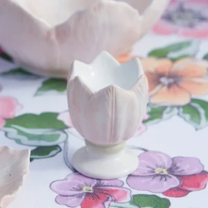 Decorazione porcellana segnaposto tulipano