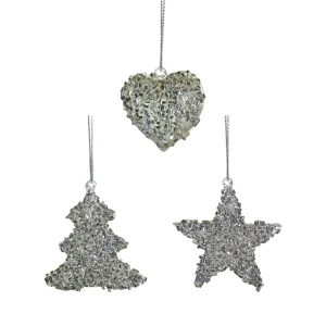 Decorazioni di Natale in vetro con cristalli