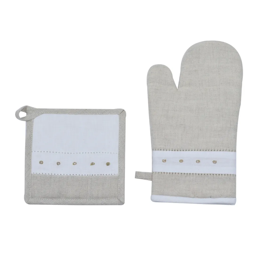 guanto_e_presina_in_lino__0.webp Guanto e presina in lino con ricamo punto a giorno