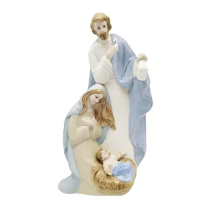 Nativitu00e0 monoblocco in porcellana lucida.