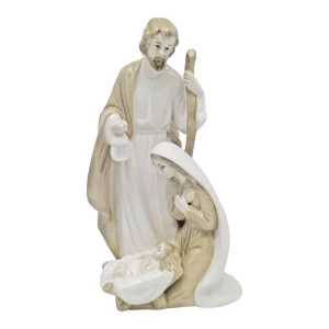 Nativitu00e0 monoblocco in porcellana lucida.