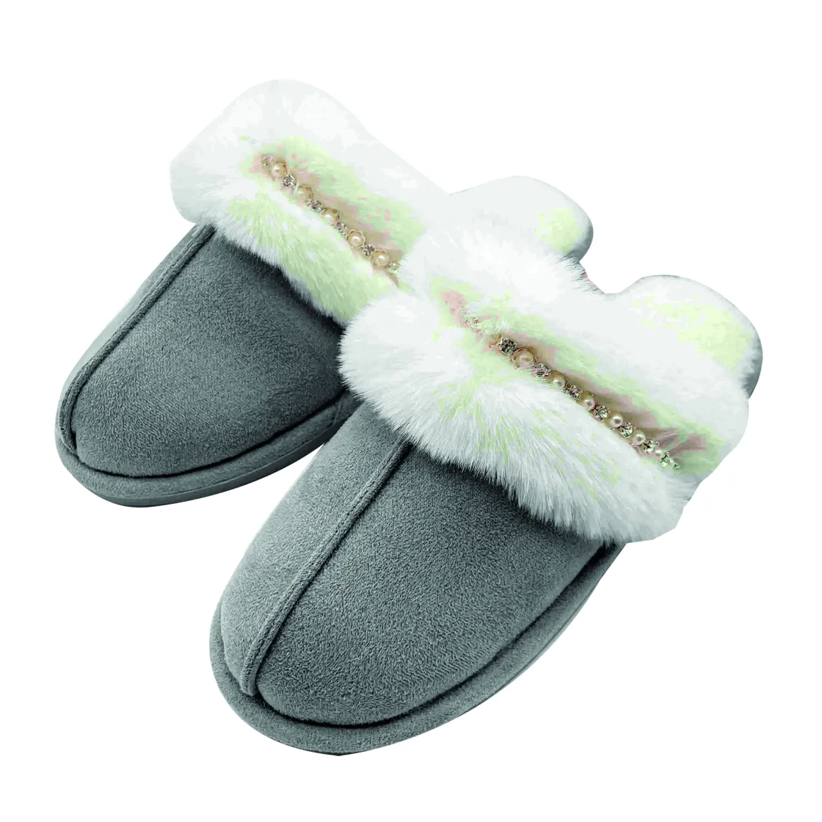 pantofole_donna_antiscivo_0-11.webp Pantofole donna antiscivolo con pelliccia e perline applicate, sono disponibili in diversi colori e misure.