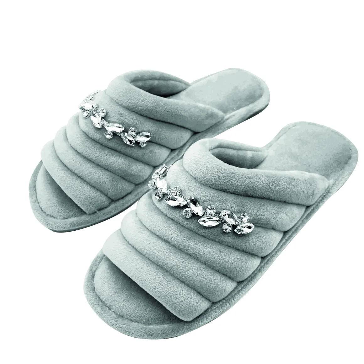 pantofole_donna_antiscivo_0-14.webp Pantofole donna antiscivolo con pietrine a foglia applicate, disponibile in diversi colori e misure.