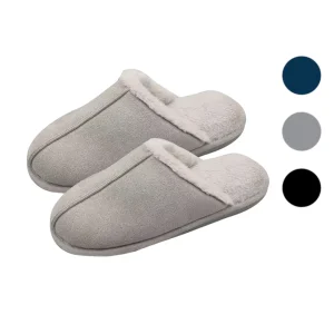 Pantofole uomo antiscivolo con riga centrale, disponibile in diverse taglie e colori.