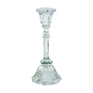 Portacandele in vetro base svasata medium