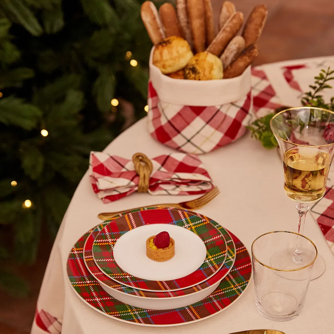 portapaneportacialde_a_qu_2.webp Portapane/portacialde a quadri con lurex oro