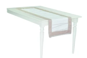 RUNNER ZANTE PANAMA FIAMMATA CON STAMPA A CORDA E PASSAMANERIA LAVORATA A MANO