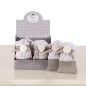 Sacchetto profumato all'essenza di mela cotogna e osmanto/ rosa & vaniglia