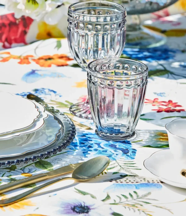 Set 2 Bicchieri motivo in rilievo