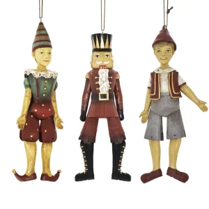 Set 3 Burattini decorativi con laccio
