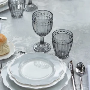 Set 2 Calici motivo in rilievo