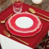 Set 3 Pezzi Piatti Porcellana New Bone China profilo oro