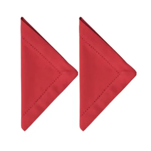 Set 6 Tovaglioli in cotone con orlo a giorno