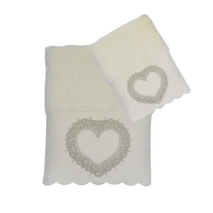 SET ASCIUGAMANI 100% COTONE IN 2 VARIANTI DI COLORE