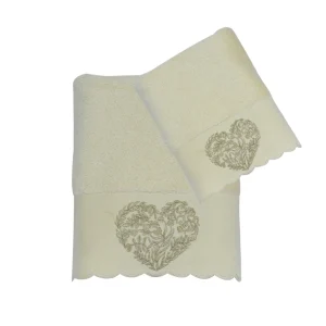 SET ASCIUGAMANI 100% COTONE IN 2 VARIANTI DI COLORE