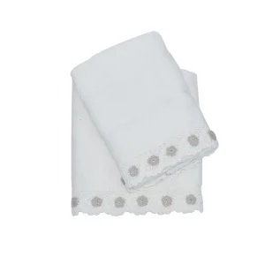 SET ASCIUGAMANI 100% COTONE IN 2 VARIANTI DI COLORE