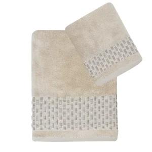 SET ASCIUGAMANI 100% COTONE NUA COTTON IN 6 VARIANTI DI COLORE