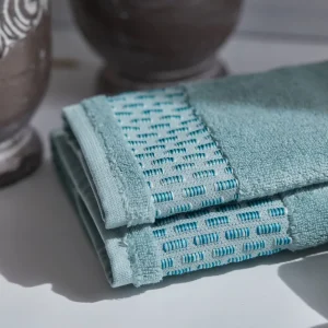 SET ASCIUGAMANI 100% COTONE NUA COTTON IN 6 VARIANTI DI COLORE