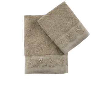 Set asciugamani 100% cotone per il bagno in 4 varianti di colore