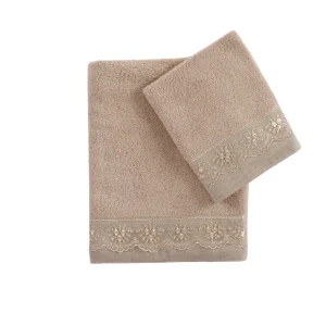 Set asciugamani 100% cotone per il bagno in 4 varianti di colore