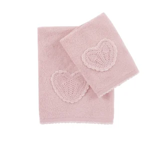 Set asciugamani 100% cotone per il bagno in 4 varianti di colore