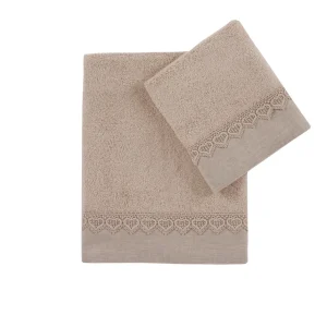 Set asciugamani 100% cotone per il bagno in 4 varianti di colore