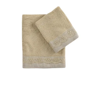 Set asciugamani 100% cotone per il bagno in 4 varianti di colore