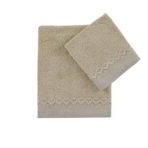 Set asciugamani 100% cotone per il bagno in 4 varianti di colore