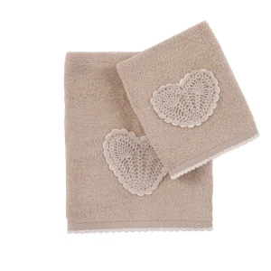 Set asciugamani 100% cotone per il bagno in 4 varianti di colore