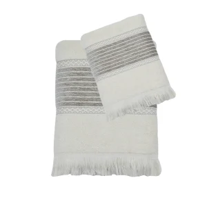 SET ASCIUGAMANI LINO E COTONE IN 3 VARIANTI DI COLORE