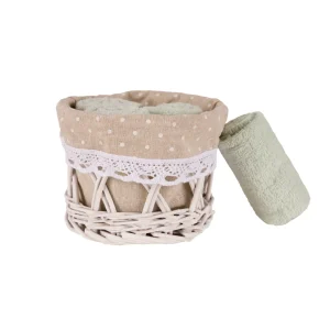 Set di 4 lavette 100% cotone disponibili in 6 varianti di colore.