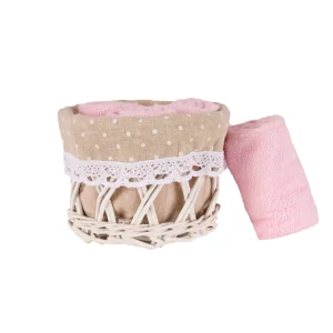 Set di 4 lavette 100% cotone disponibili in 6 varianti di colore.