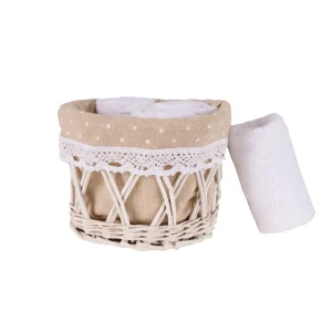 Set di 4 lavette 100% cotone disponibili in 6 varianti di colore.