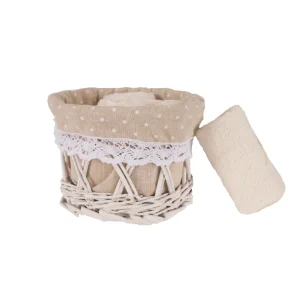 Set di 4 lavette 100% cotone disponibili in 6 varianti di colore.