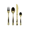 Set 8u00a0 pezzi posate in acciaio inox oro lucidornrn 