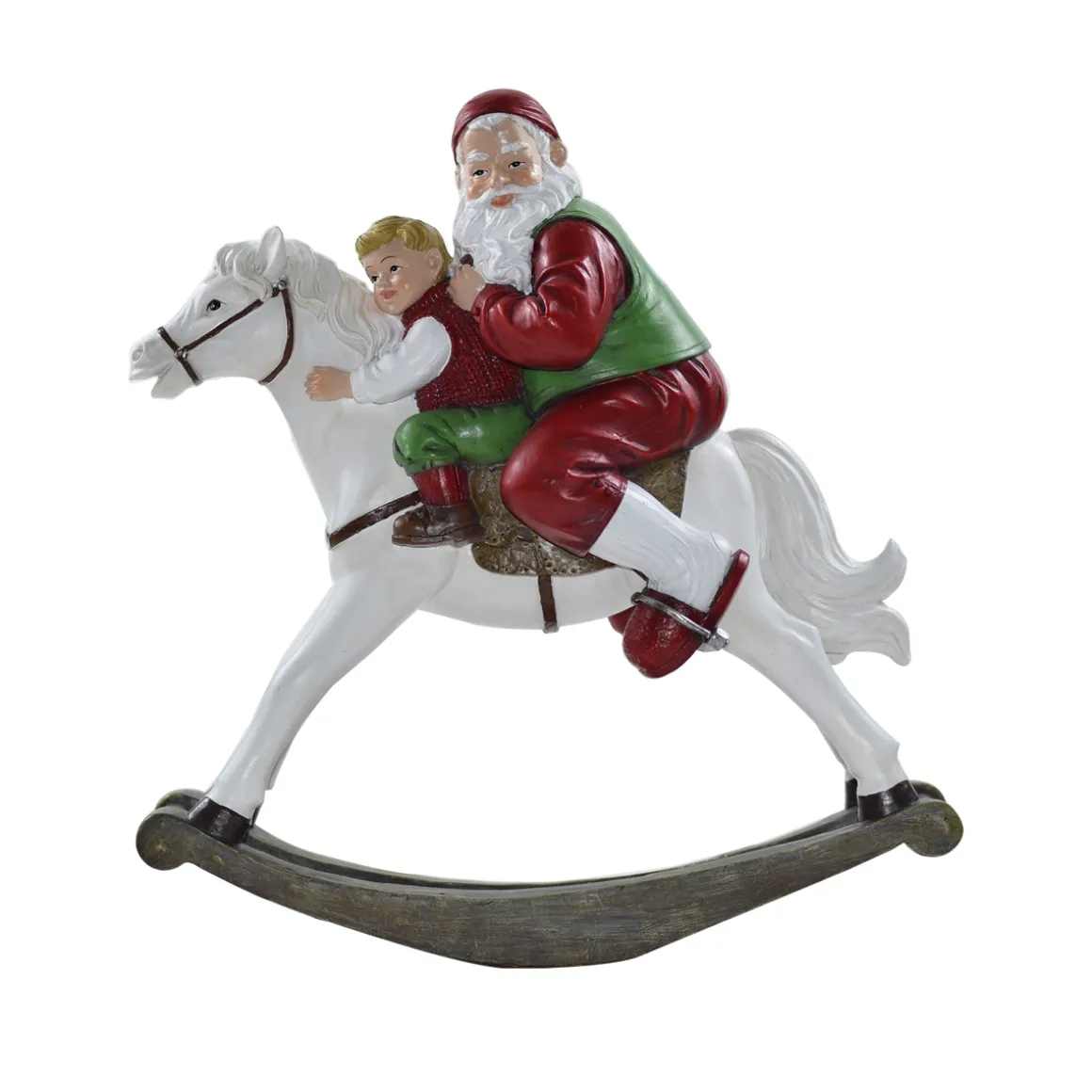 statuina_decorativa_caval_1.webp Statuina decorativa cavallo a dondolo con Babbo Natale