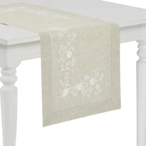 Striscia con ricamo orlo a giorno disponibile in 2 varianti di colore