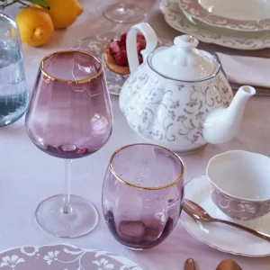 Teiera Porcellana New Bone China decoro floreale cipria