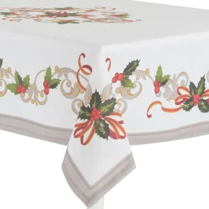 Tovaglia in cotone new panama con stampa digitale piazzata