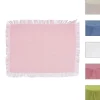 TOVAGLIETTA IN PURO LINO CON FRANGE DISPONIBILE IN 2 COLORI